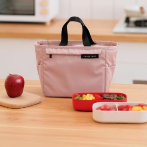 EACHY Insulated Lunch Bag - Large Tote for Women and Men